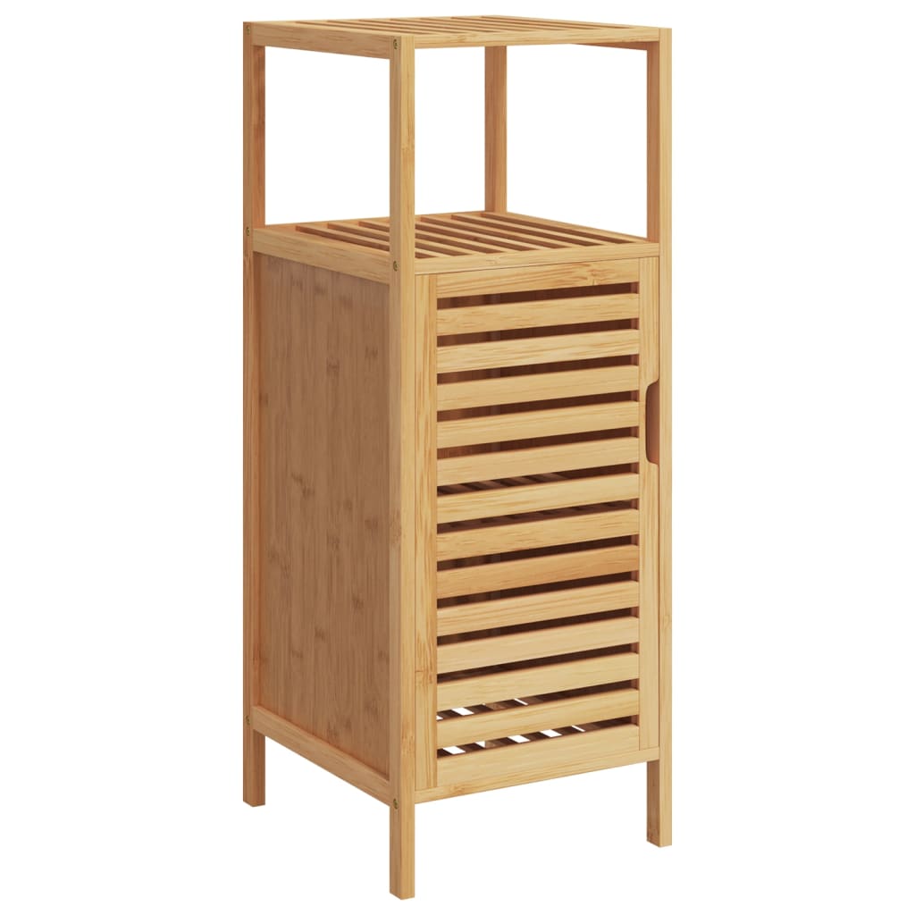 vidaXL Bathroom Cabinet with Shelf 36x33x87 cm Bamboo 2