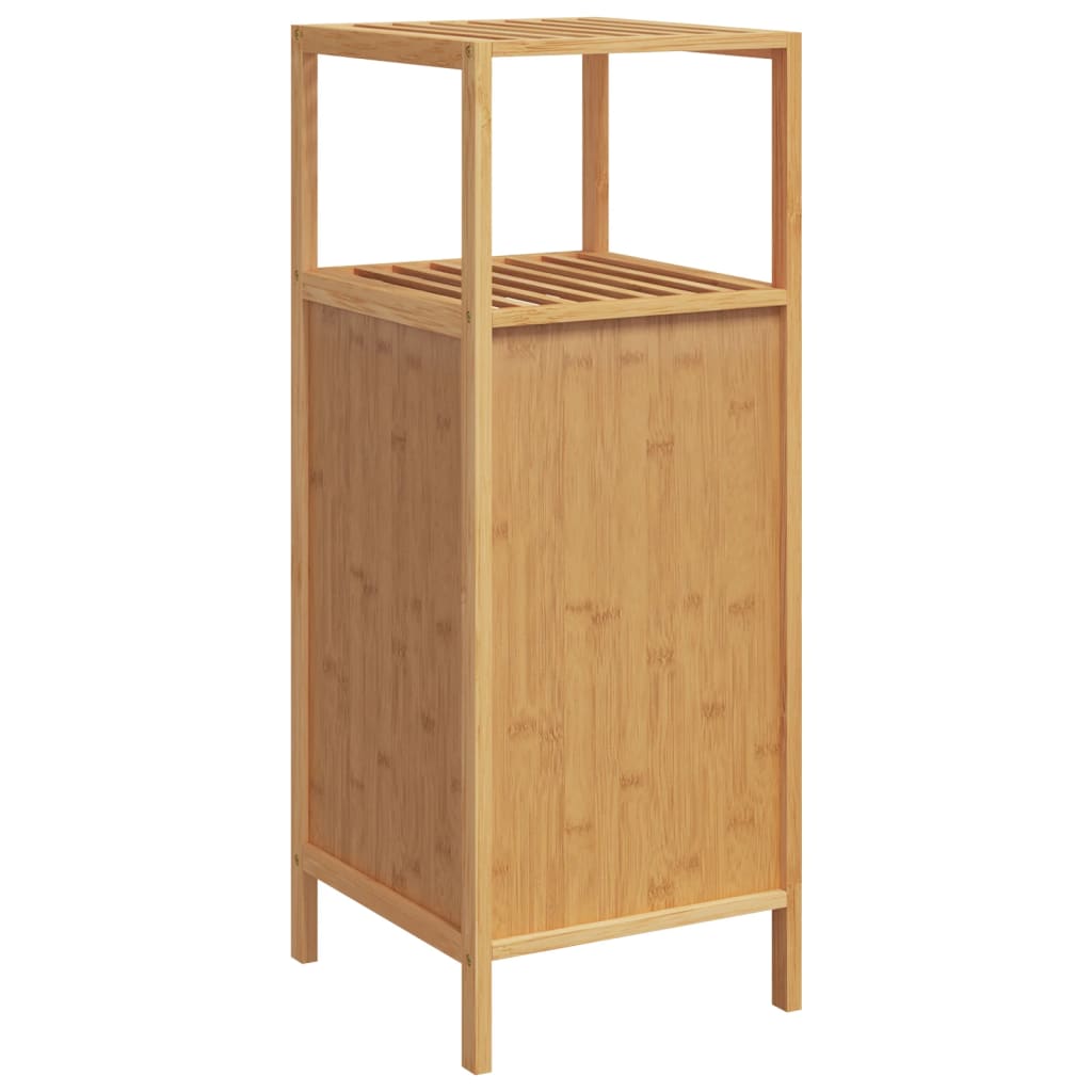 vidaXL Bathroom Cabinet with Shelf 36x33x87 cm Bamboo 5
