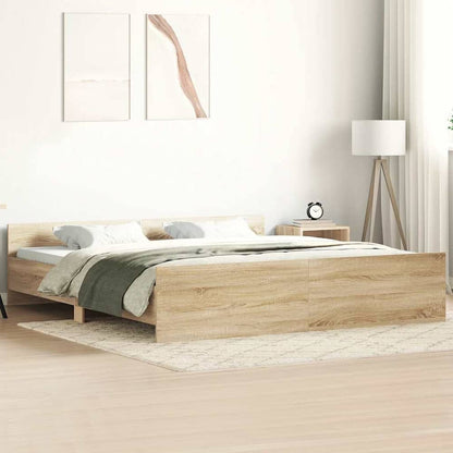 Bed Frame without Mattress Sonoma oak