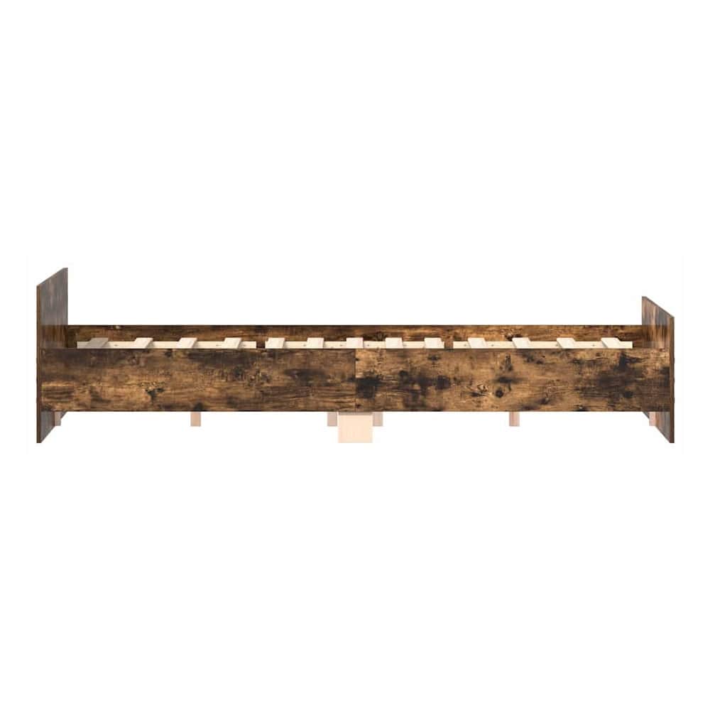 Bed Frame without Mattress Smoked oak