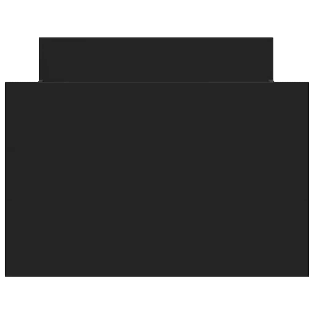 Bed Frame without Mattress 100x200 cm Black