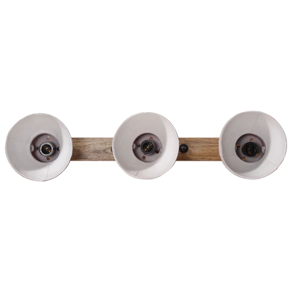 Wall Lamp 25 W Distressed 90x25 cm E27 Red 3 in a row