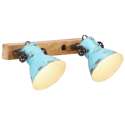 vidaXL Wall Lamp 25 W Distressed Blue 45x25 cm E27 1