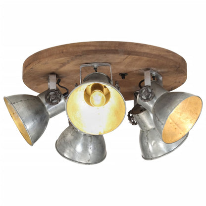 vidaXL Industrial Wall Lamp 65x25 cm E27 Silver