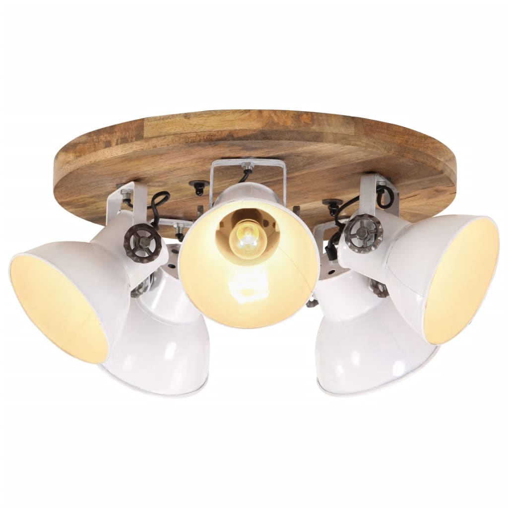 vidaXL Industrial Wall Lamp 90x25 cm E27 White