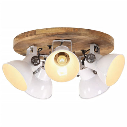 vidaXL Industrial Wall Lamp 90x25 cm E27 White