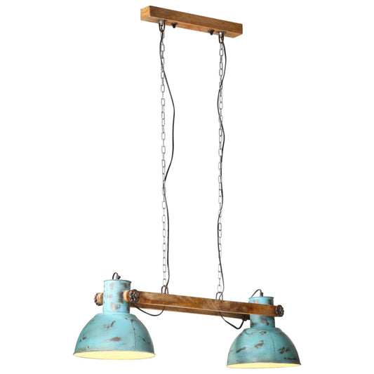 Industrial Hanging Lamp 25 W 109 cm E27 Blue