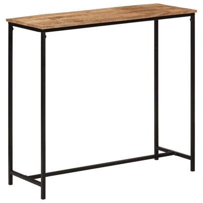 vidaXL Console Table 80x30x74 cm Solid Wood Mango and Iron 1