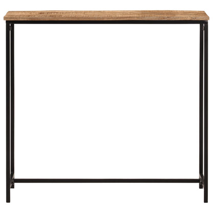 vidaXL Console Table 80x30x74 cm Solid Wood Mango and Iron 2