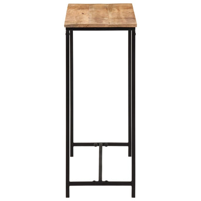 vidaXL Console Table 80x30x74 cm Solid Wood Mango and Iron 3