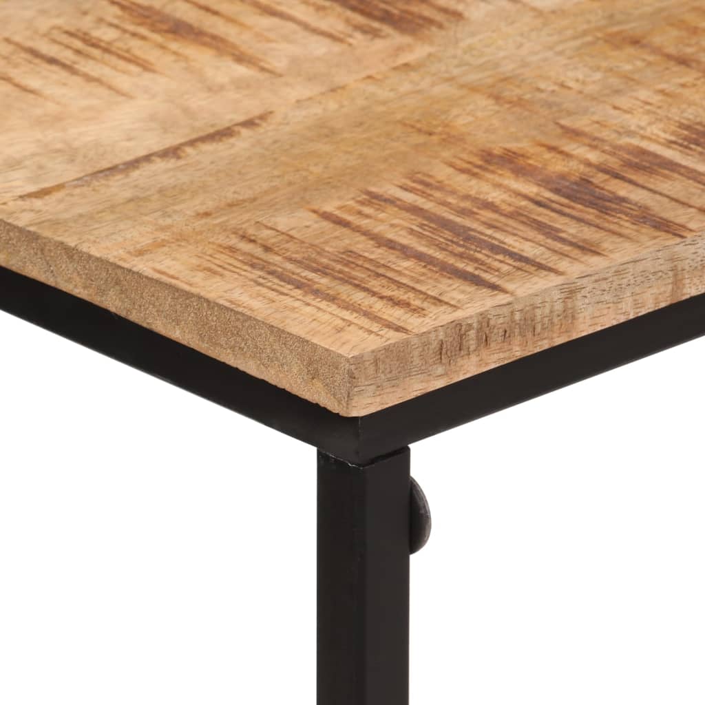 vidaXL Console Table 80x30x74 cm Solid Wood Mango and Iron 4