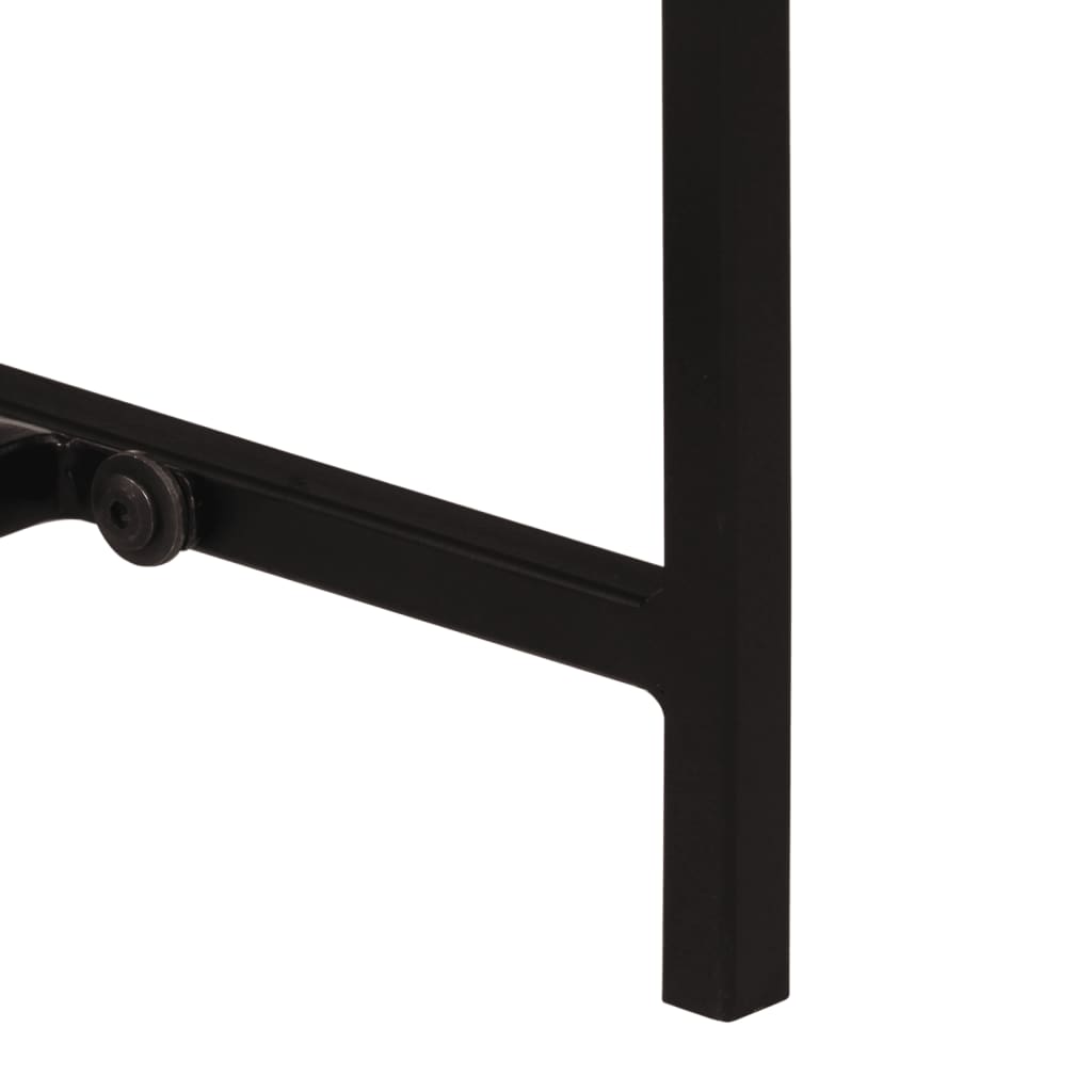vidaXL Console Table 80x30x74 cm Solid Wood Mango and Iron 6