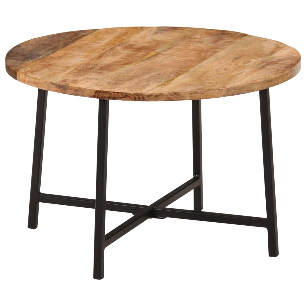 vidaXL Coffee Table 54x54x35 cm Solid Wood Mango and Iron 1