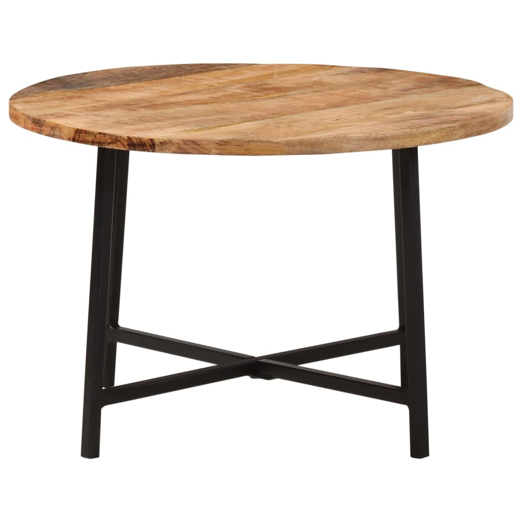 vidaXL Coffee Table 54x54x35 cm Solid Wood Mango and Iron 2