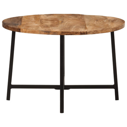 vidaXL Coffee Table 54x54x35 cm Solid Wood Mango and Iron 3