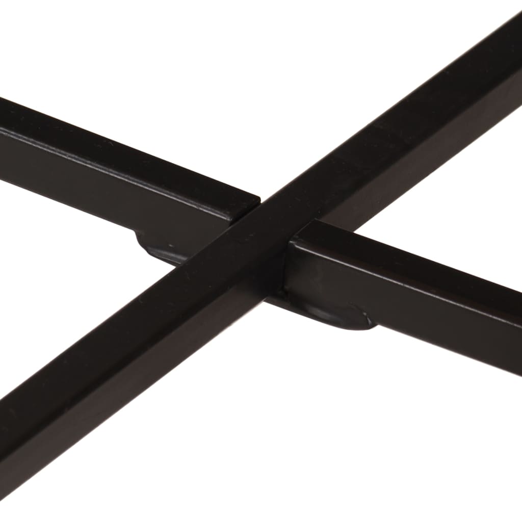 vidaXL Coffee Table 54x54x35 cm Solid Wood Mango and Iron 6