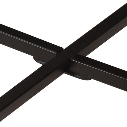 vidaXL Coffee Table 54x54x35 cm Solid Wood Mango and Iron 6