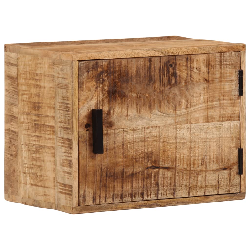 vidaXL Wall-mounted Bedside Cabinet 40x30x25 cm Solid Wood Mango 1