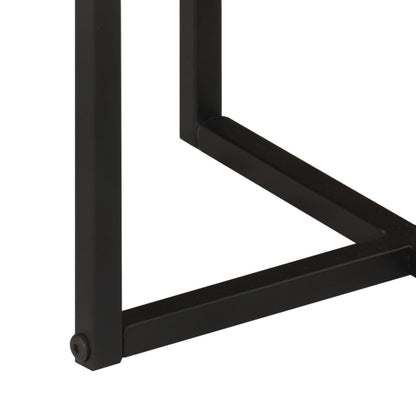 vidaXL Coffee Table 55x55x45 cm Solid Wood Acacia and Iron 5