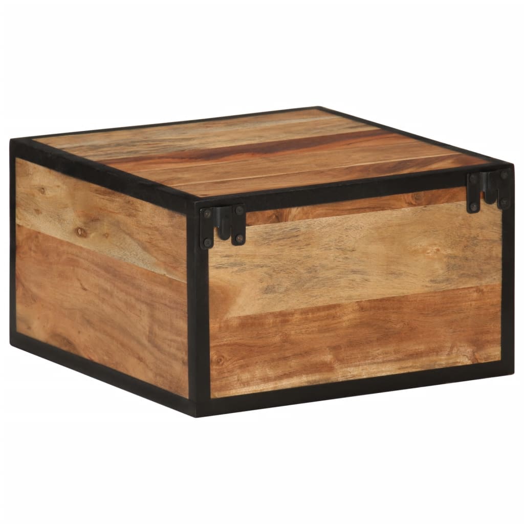 vidaXL Wall-mounted Bedside Cabinet 35x35x20 cm Solid Wood Acacia 4