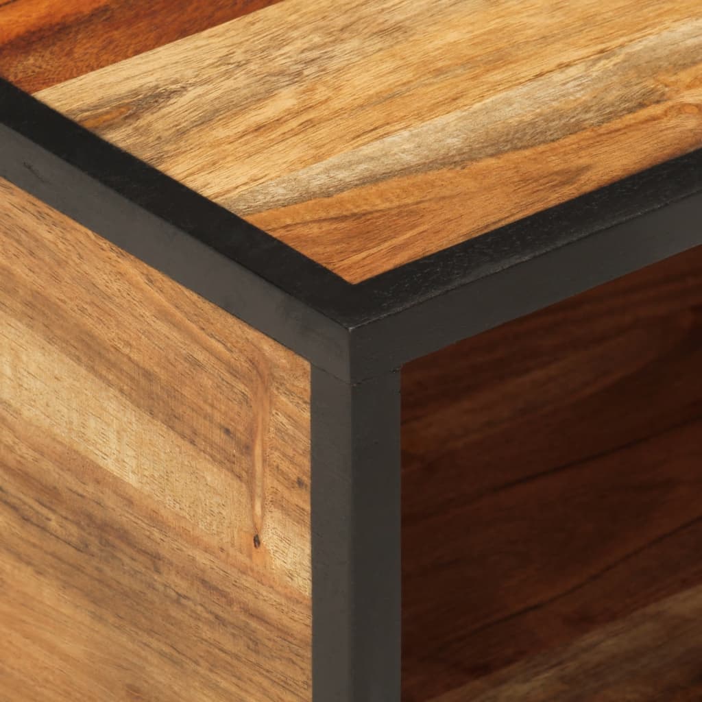 vidaXL Wall-mounted Bedside Cabinet 35x35x20 cm Solid Wood Acacia 6