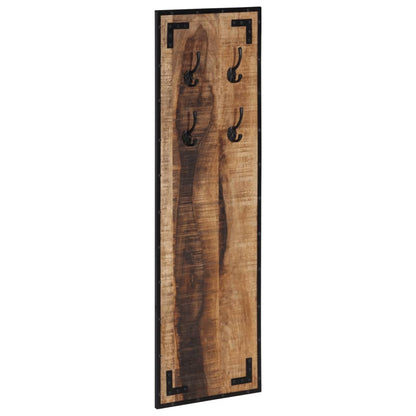 vidaXL Coat Rack 35x8x110 cm Solid Rough Wood Mango 1