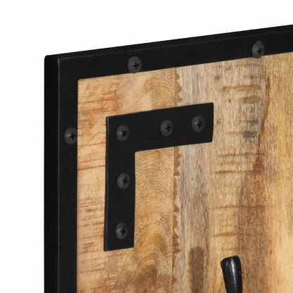 vidaXL Coat Rack 35x8x110 cm Solid Rough Wood Mango 4