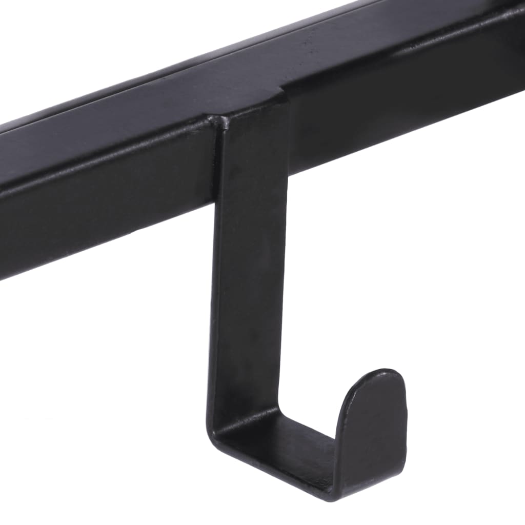 vidaXL Coat Rack 87x10x27 cm Solid Rough Wood Mango 6