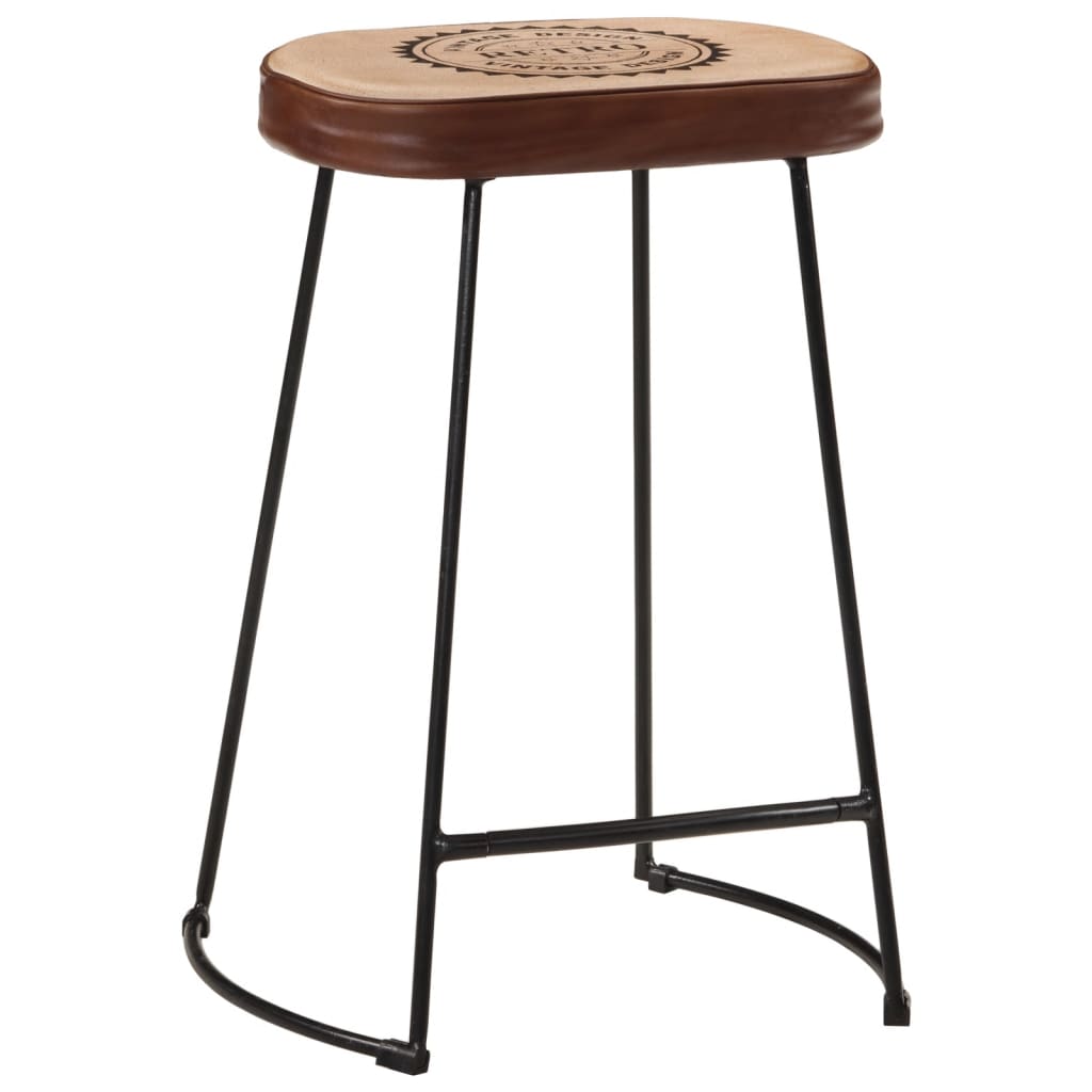 vidaXL Bar Stools 2 pcs Dark Brown 41x29x62 cm 2