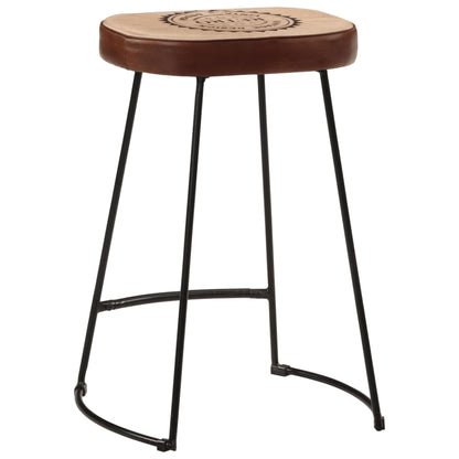vidaXL Bar Stools 2 pcs Dark Brown 41x29x62 cm 5