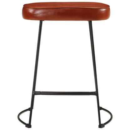 vidaXL Bar Stools 2 pcs Dark Brown 40x29.5x53 cm 3