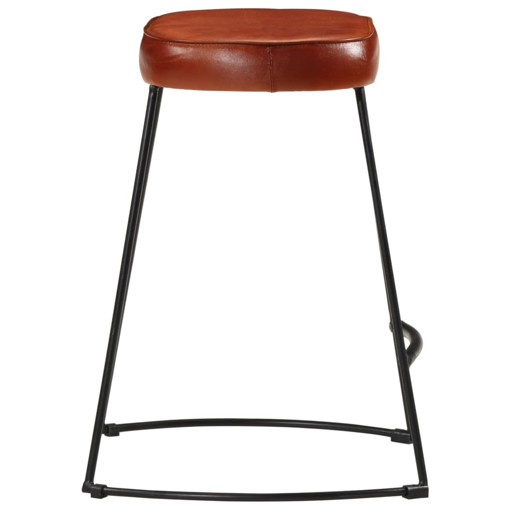 vidaXL Bar Stools 2 pcs Dark Brown 40x29.5x53 cm 4
