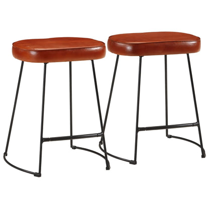 vidaXL Bar Stools 2 pcs Dark Brown 40x29.5x53 cm 1