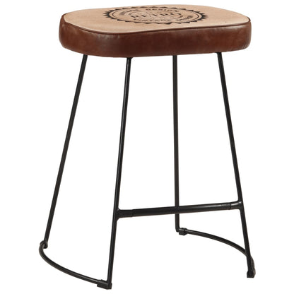 vidaXL Bar Stools 2 pcs Dark Brown 40x29.5x53 cm 2