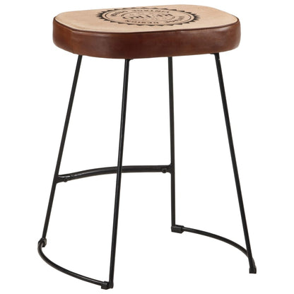 vidaXL Bar Stools 2 pcs Dark Brown 40x29.5x53 cm 5