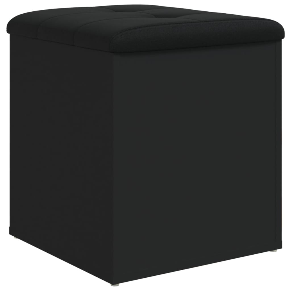 vidaXL Storage Bench Black 42x42x45 cm Engineered Wood 2