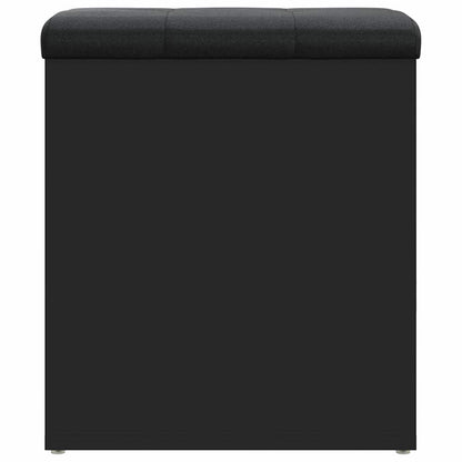 vidaXL Storage Bench Black 42x42x45 cm Engineered Wood 6