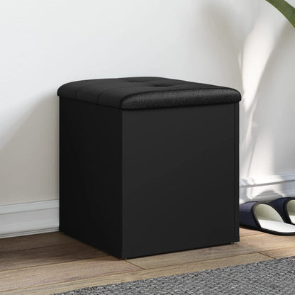 vidaXL Storage Bench Black 42x42x45 cm Engineered Wood 1