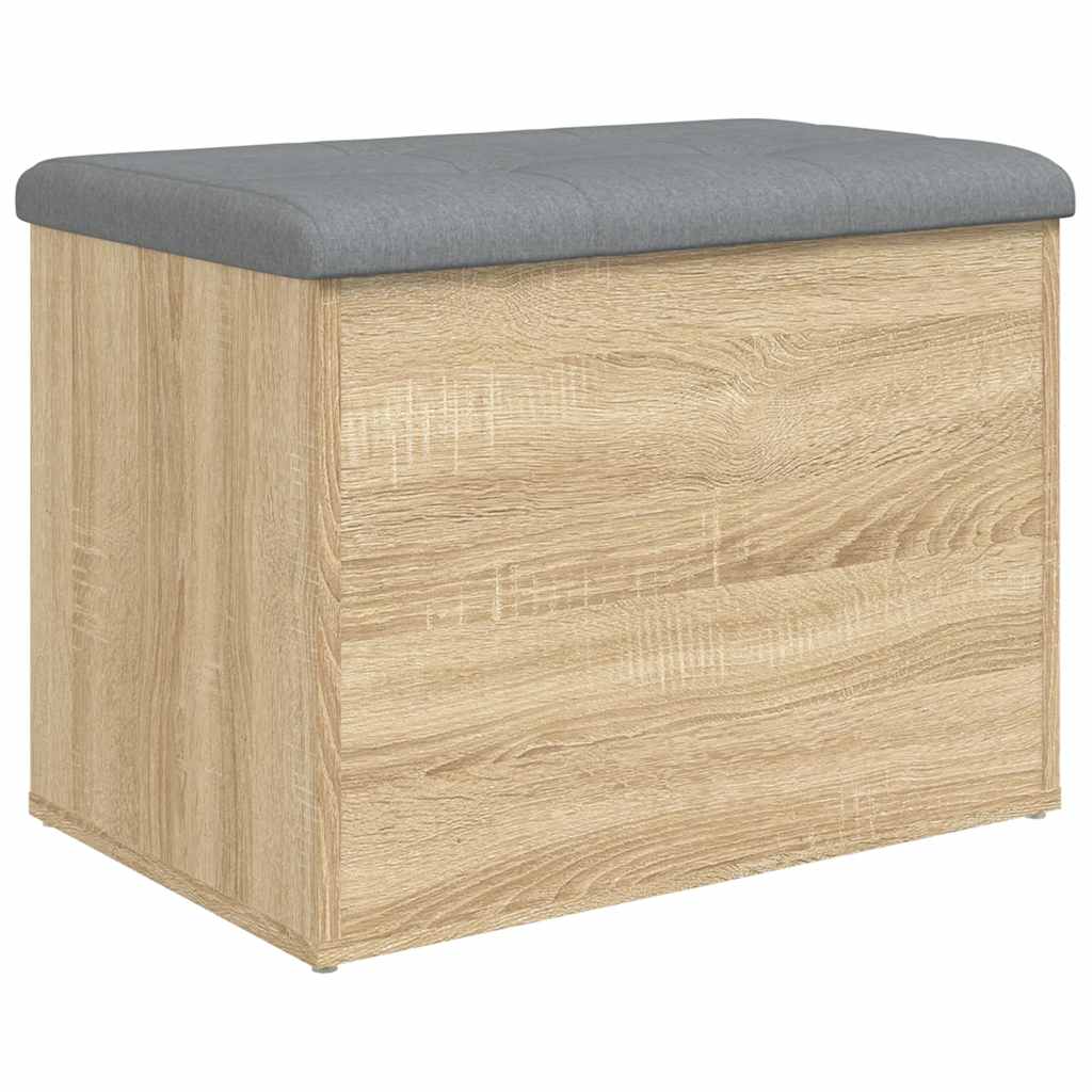 Storage Bench Engineered Wood Sonoma oak 62 cm
