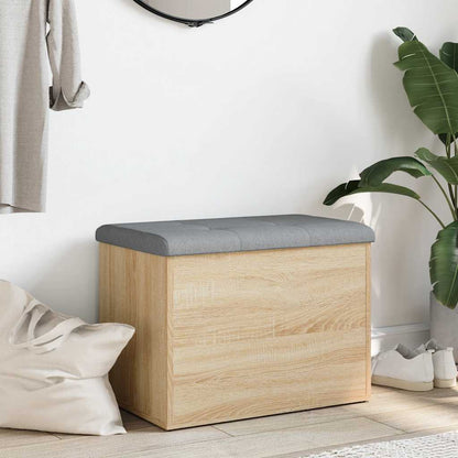 Storage Bench Engineered Wood Sonoma oak 62 cm