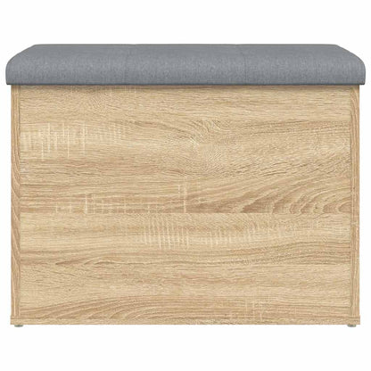 vidaXL Storage Bench Sonoma Oak 62x42x45 cm Engineered Wood 5