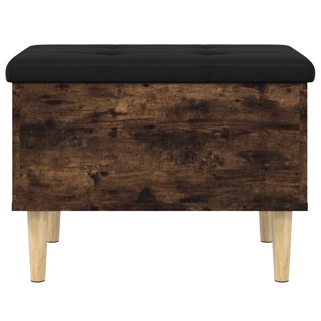 vidaXL Storage Bench Smoked Oak 62x42x46 cm Engineered Wood 5