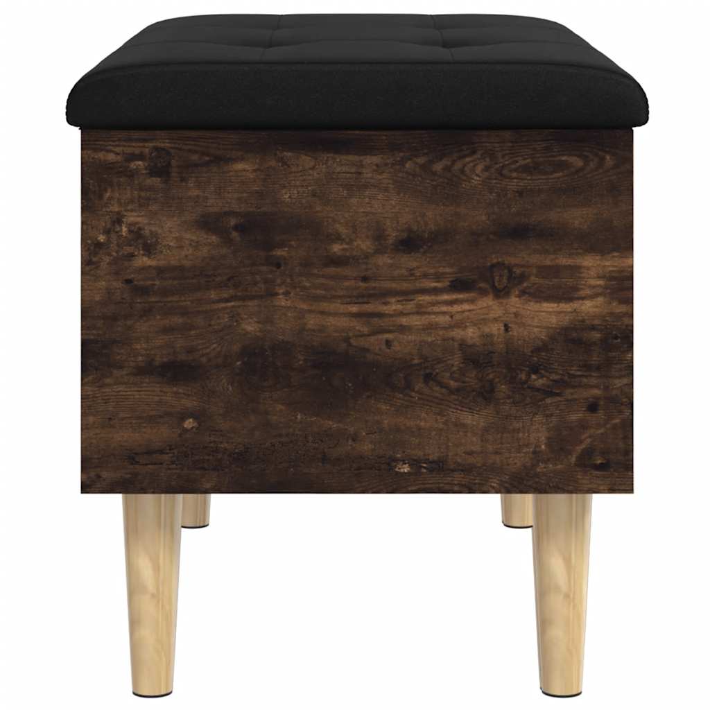vidaXL Storage Bench Smoked Oak 62x42x46 cm Engineered Wood 6