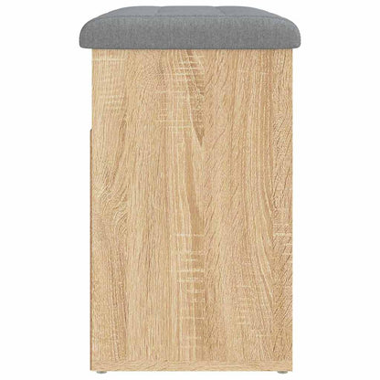 vidaXL Shoe Bench Sonoma Oak 62x32x50 cm Engineered Wood 6