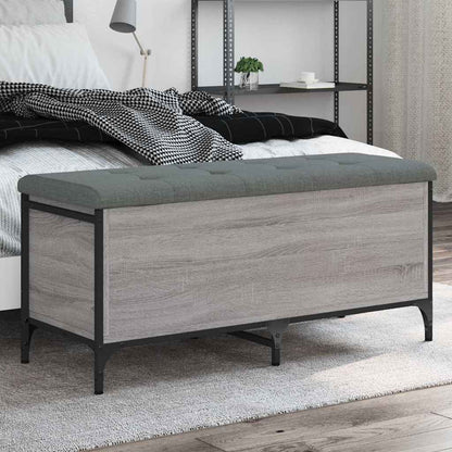 Storage Bench Engineered Wood Grey sonoma