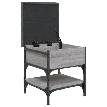 vidaXL Shoe Bench Grey Sonoma 42x42x45 cm Engineered Wood 5