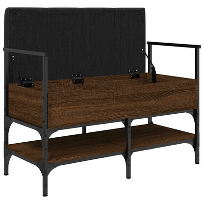 vidaXL Shoe Bench Brown Oak 85.5x42x57.5 cm Engineered Wood 5