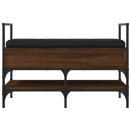 vidaXL Shoe Bench Brown Oak 85.5x42x57.5 cm Engineered Wood 6