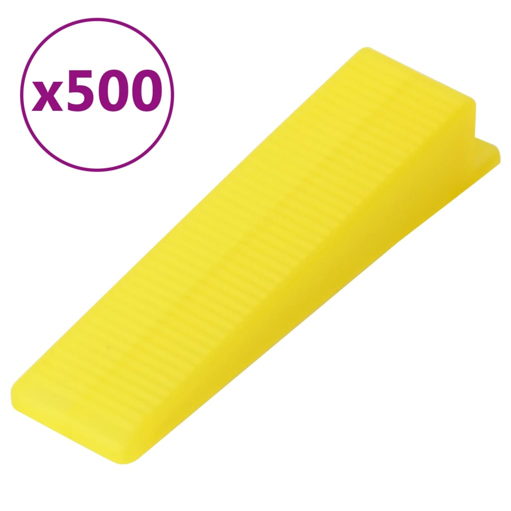 vidaXL Tile Levelling System 500 Wedges 2500 Clips 1 mm 6