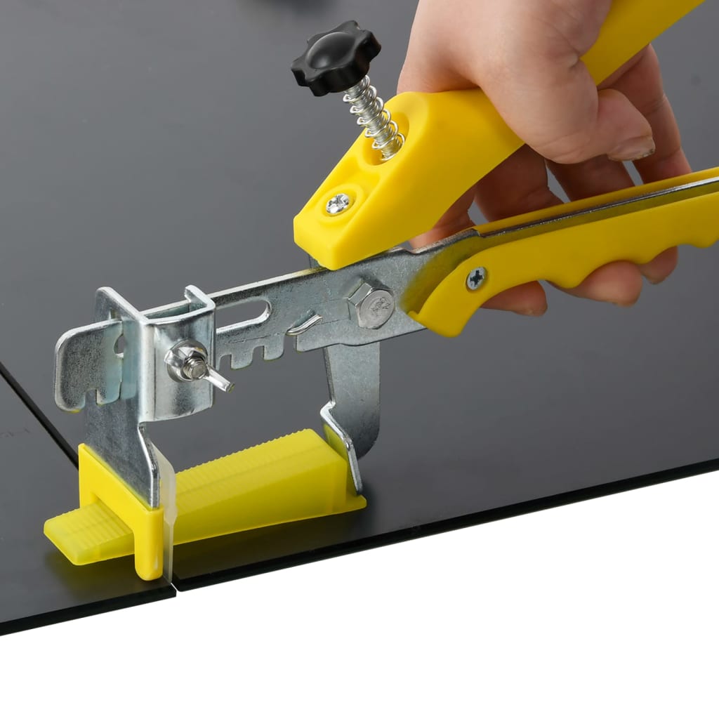 vidaXL Tile Levelling System 500 Wedges 2500 Clips 3 mm 2